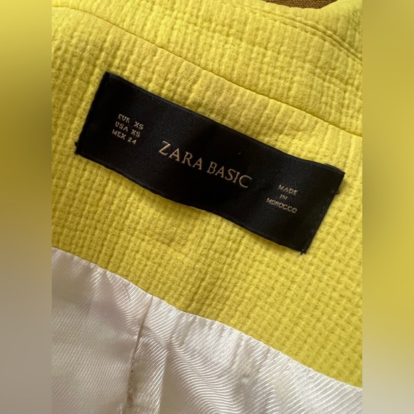 ZARA basic yellow cropped jacket - Picture 11 of 13